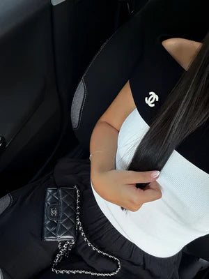 TOP BLANC & NOIR CHANEL COL BATEAU
