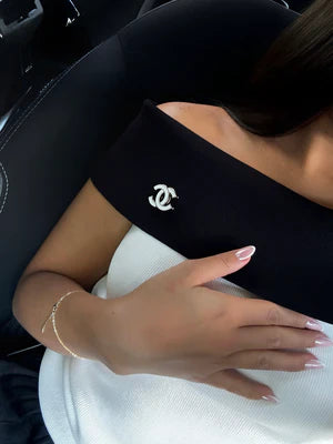 TOP BLANC & NOIR CHANEL COL BATEAU