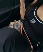 TOP LOEWE NOIR AVEC BORDURES BLANCHES